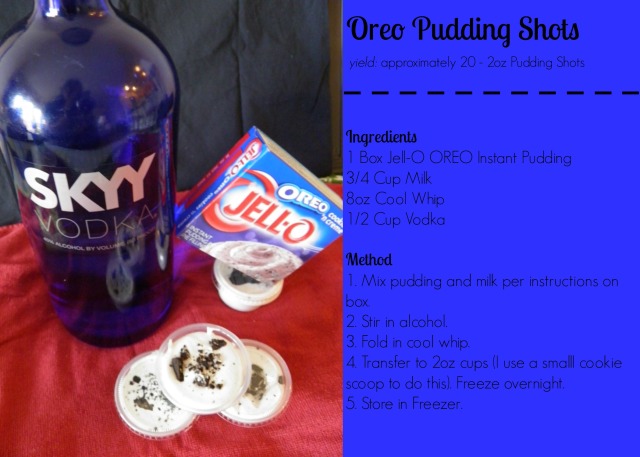 Oreo Pudding Shots